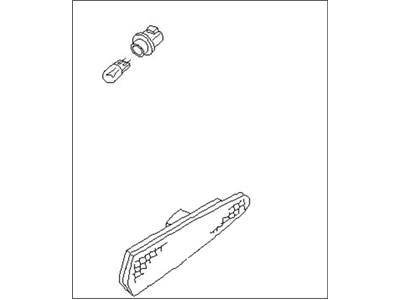 Nissan 26191-06F00 Lens Rear Side Lp R