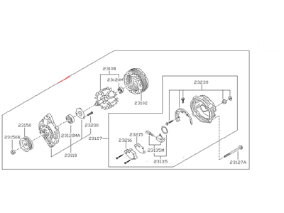Nissan 2310M-0P515RW Reman Alternator Assembly