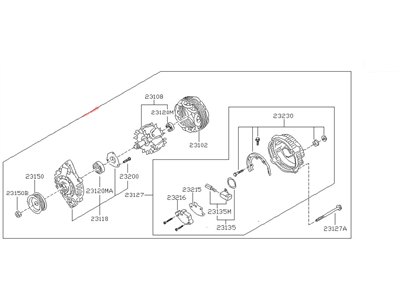 Infiniti 2310M-0P515RW Reman Alternator Assembly