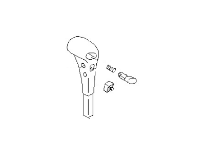 Nissan 34910-1LA6C Knob Assembly-Control Lever Auto