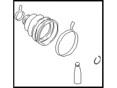 Nissan 39241-EA125 Repair Kit-Dust Boot, Outer
