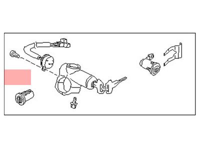 Nissan K9810-1S705 Key Set Cylinder Lock