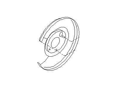 Nissan 44161-4BR0A Baffle Plate