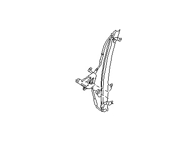 Nissan 80720-4B800 Regulator Assy-Door Window, Rh