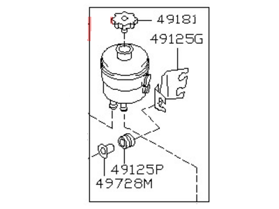 Nissan 49180-65F00 Tank Assy-Reservoir