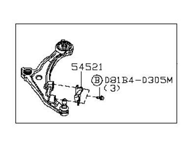 Nissan 54501-9N00A Link Complete-Transverse, Lh