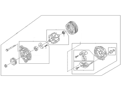 Nissan 23100-0W404 Alternator Assembly