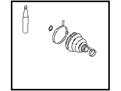 Infiniti 39741-05U85 Repair Kit-Dust B00T, Inner