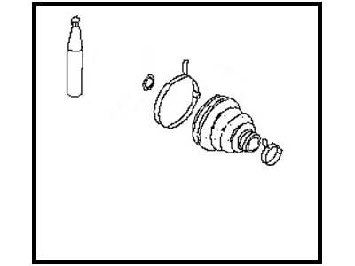 Infiniti 39741-05U87 Repair Kit-Dust B00T, Inner