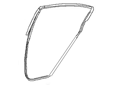 Nissan 82830-JA000 Weatherstrip-Rear Door, RH