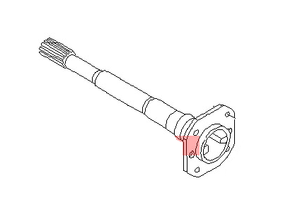Nissan 38162-W1000 Shaft Rear Axel