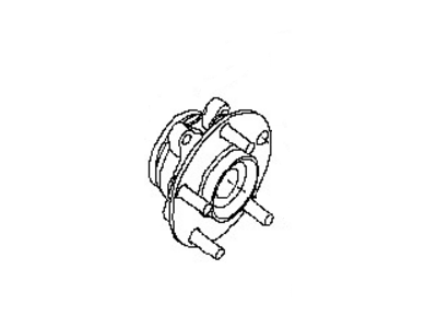 Nissan 40202-JA000 Hub Assembly-Road Wheel, Front