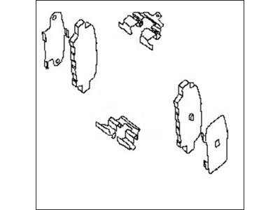 Nissan D4080-JA01B Hardware Rear Disc BR/PAD