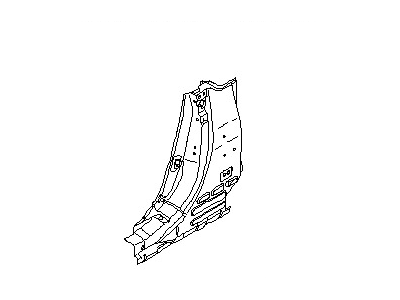 Nissan G6514-EZ0MA Reinforce-Lock Pillar, Outer RH