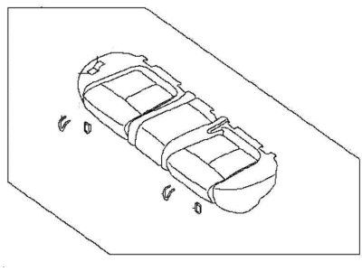 Nissan 88300-9N00C Cushion Assy-Rear Seat