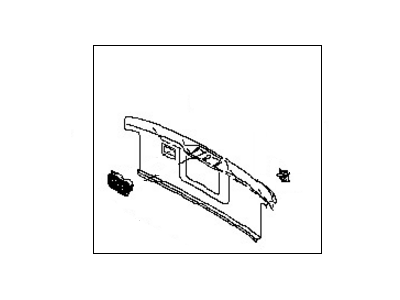 Nissan 84992-CD000 Plate-Luggage, Rear