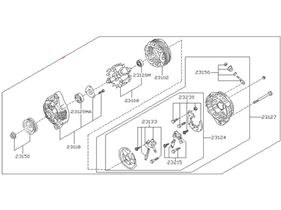 Nissan 2310M-0S300RW Reman Alternator Assembly