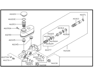 Nissan 46010-31W00 Master Cylinder