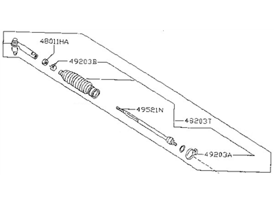 Nissan 48510-4B000 Rod Assy-Side