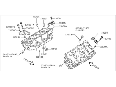 Nissan 11040-JA10A Head Assy-Cylinder