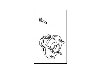 Nissan 40202-CA000 Hub Assembly-Road Wheel, Front