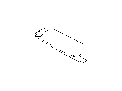 Nissan 96400-7Z803 Right Sun Visor Assembly