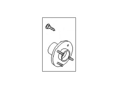 Nissan 40202-0M010 Hub Assembly-Road Wheel, Front