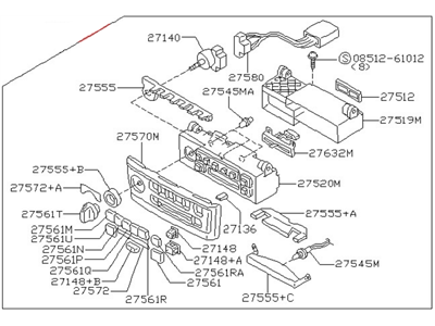 Nissan 27510-4Y900 Control Assembly