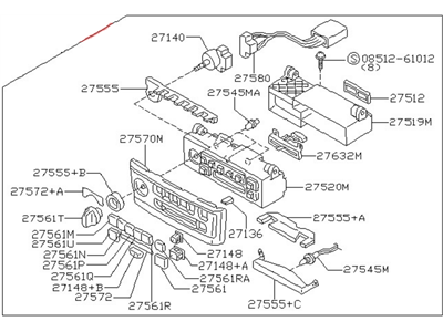 Nissan 27510-6Y302 Control Assembly