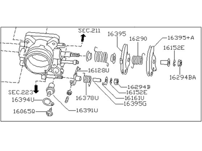 Nissan 16119-5S700 Throttle Chamber Assembly