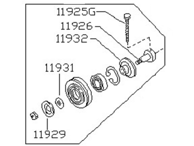 Nissan A1925-V5004 PULLEY IDLER