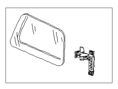 Infiniti 83340-7S100 Glass-Side Window, 2ND RH