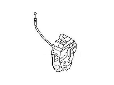 Nissan 80501-ZK30A Front Door Lock Actuator Motor, Left