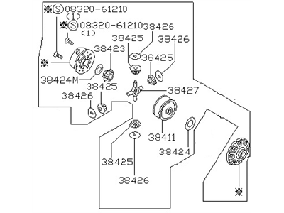 Infiniti 38420-40F66 Differential Assembly, VISCOUS