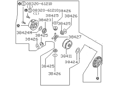 Infiniti 38420-2C000 Differential Assy-Mechanical LSD