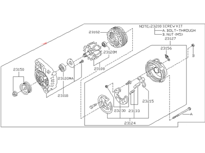 Nissan 23100-1E400R Reman Alternator Assembly