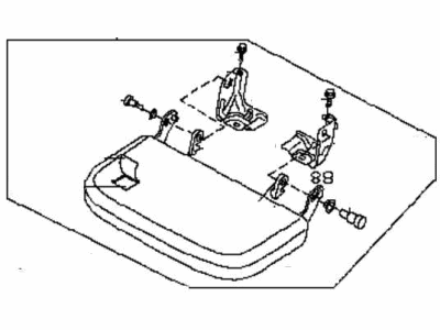 Nissan 88300-9AL0B Cushion Assembly-Rear Seat, RH