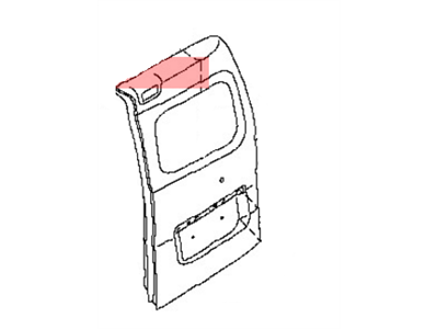 Nissan 90100-9JA0A Door Assy-Back, RH