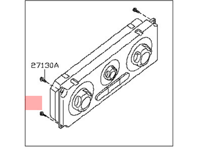 Nissan 27500-9BM2A Controller Assembly-Air Conditioner