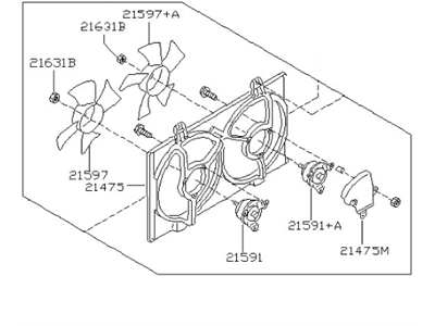 Nissan 21481-3L900 Fan Assembly