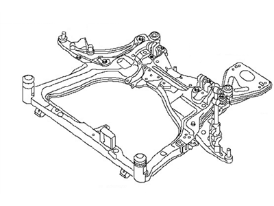 Nissan 54400-JA000 Member Complete-Front Suspension