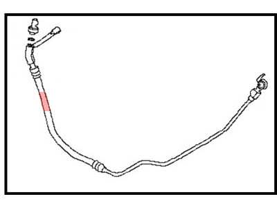 Nissan 49720-JF11B Hose & Tube Assembly-Pressure, Power Steering