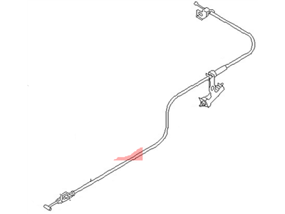 Nissan 84650-40U10 Cable-Trunk Lid & Gas Filler Opener