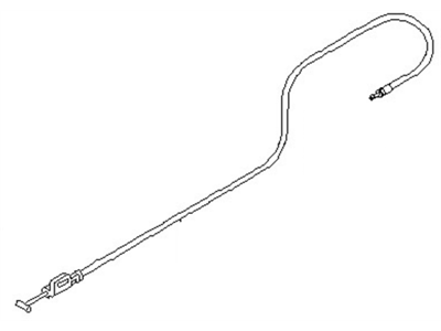 Nissan 78822-46P00 Cable-Trunk Lid & Gas Filler Opener