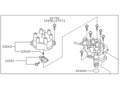 Nissan 22100-1W601 Distributor ASY