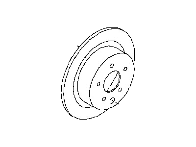 Nissan 43206-8H702 Rotor-Disc Brake, Rear