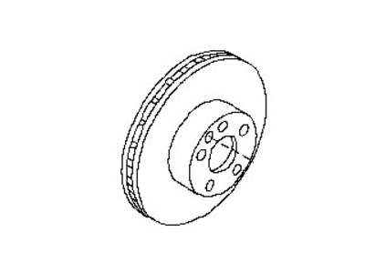 Nissan 43206-7Y000 Rotor-Disc Brake, Rear