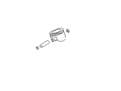 Nissan A2010-0W002 Piston, W/PIN