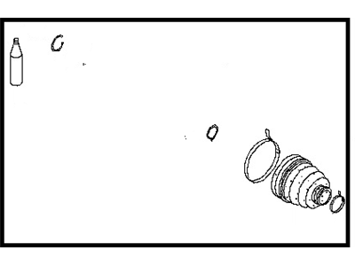 Nissan 39741-4BA0K Dust Boot Kit-Repair, Inner