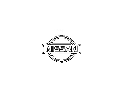 Nissan 84890-KB50A Emblem-Trunk Lid